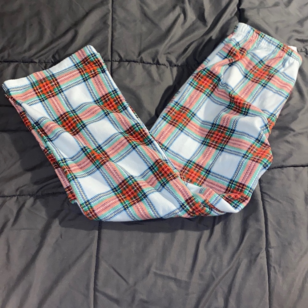 Red White and Green pajama bottoms